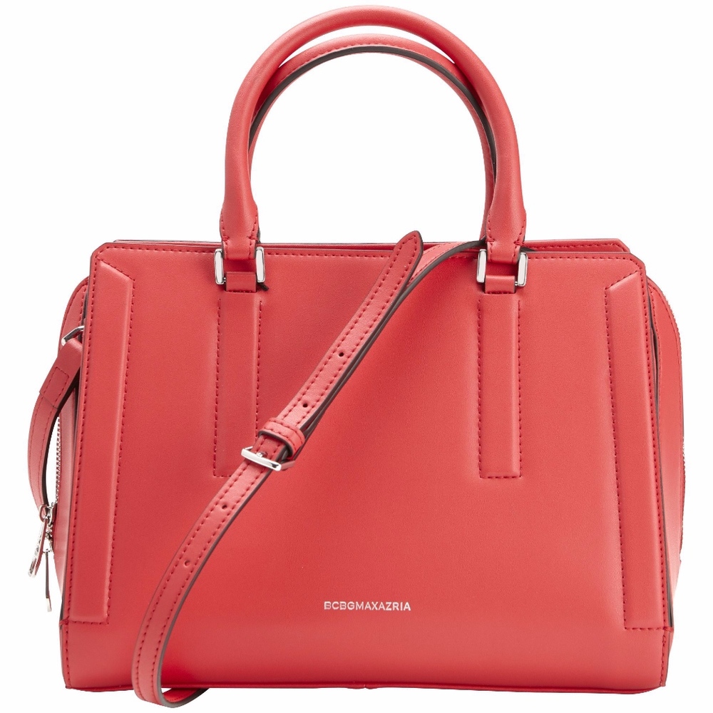 NEW BCBGMAXAZRIA Violet triple entry leather